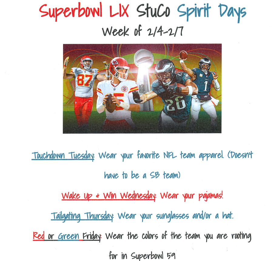 Palco USD 269 - Super Bowl Spirit Week